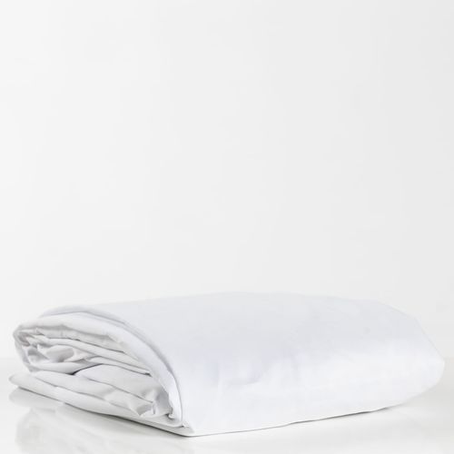 Sábana Ajustable 180 Hilos Polialgodón Blanco