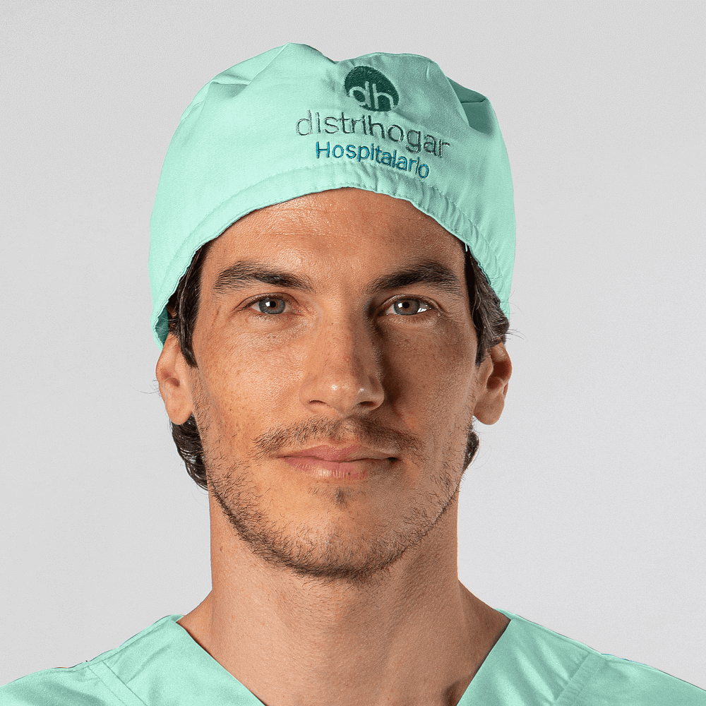 gorro-medico-con-tiras-de-amarre-anticloro-verde-claro