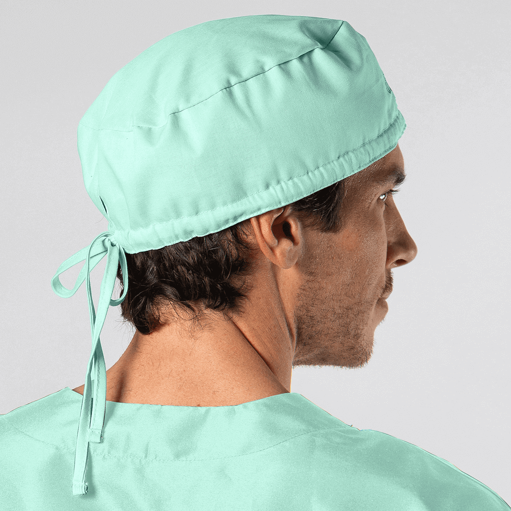 gorro-medico-con-tiras-de-amarre-anticloro-verde-claro