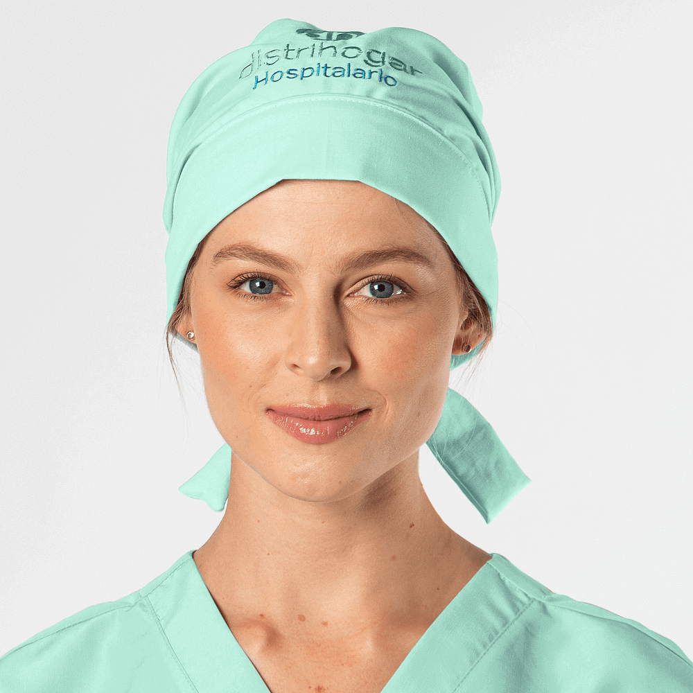 gorro-medico-femenino-elastico-y-tiras-anticloro-verde-claro