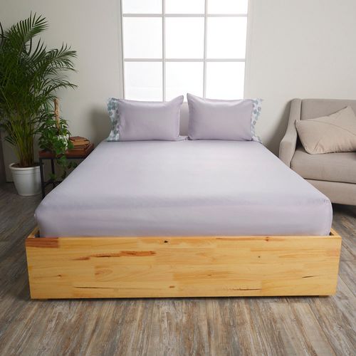 Set Sábana Ajustable Más Fundas Basic Gray Microfibra