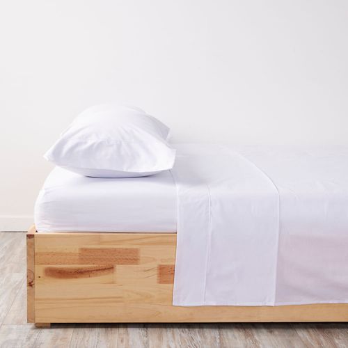 Juego de Sábanas 180 hilos Polialgodón Blanco