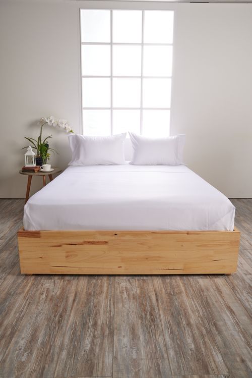 Juego de Sábanas 180 hilos Polialgodón Blanco