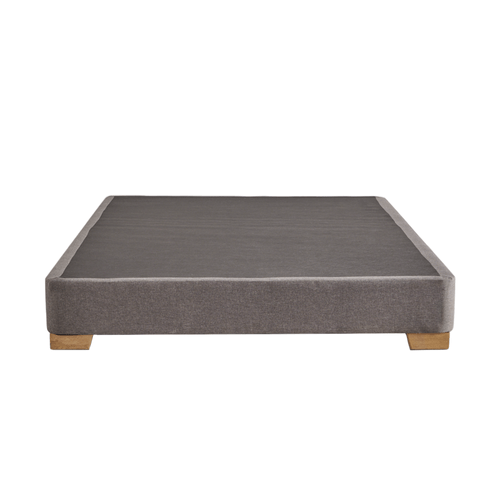 Base Cama Patas De Madera En Pino Canadiense Y Roble Gris