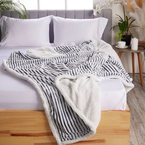Cobija Fleece Ómbre Hotel Experience 430 Gr Raya Negra