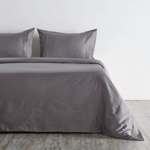 Cover Duvet - Funda Plumón 400 Hilos 100% Algodón Cairo Gris Oscuro