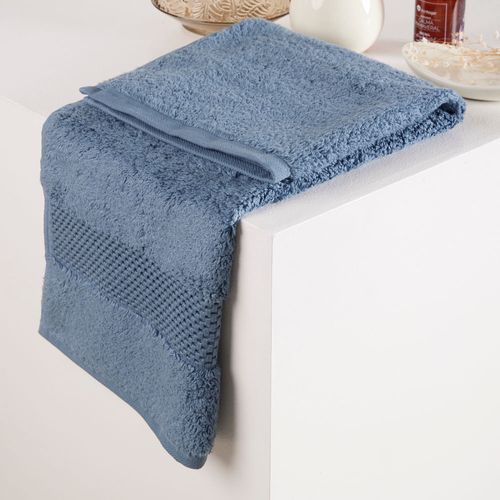 Toalla de Manos 100% Algodón 630 gr Hydra Azul 50 x 70 cm