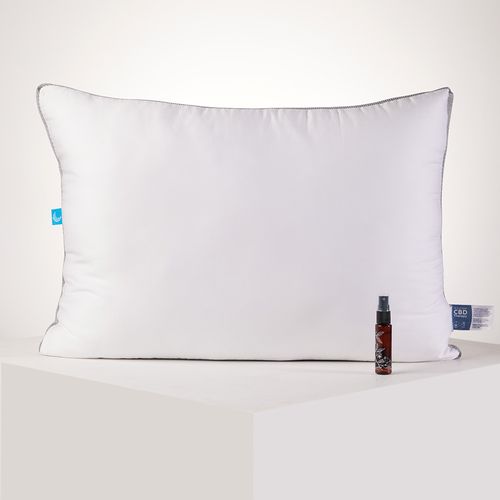 Almohada Rest-art Sleep Therapy 300 Hilos Algodón 47 X 87 Cm + Fragancia CBD