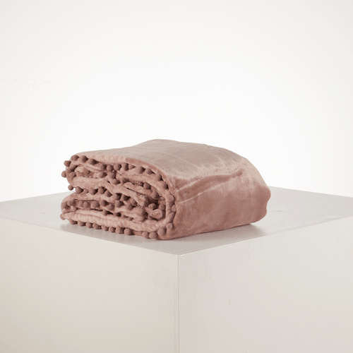 Cobija Pompones 250 Gr Flannel Fleece
