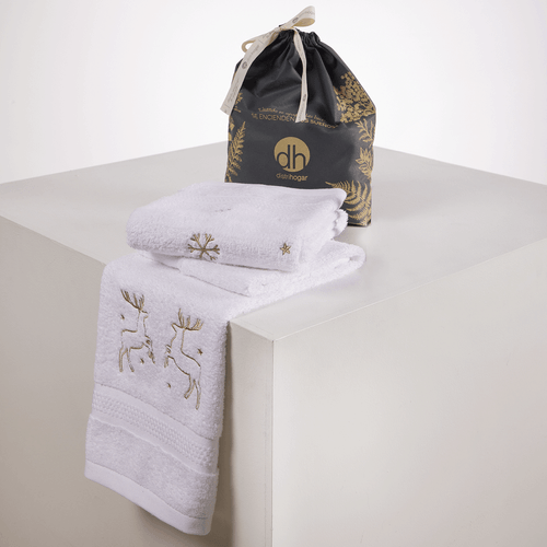 Set x2 Toallas de Manos bordadas