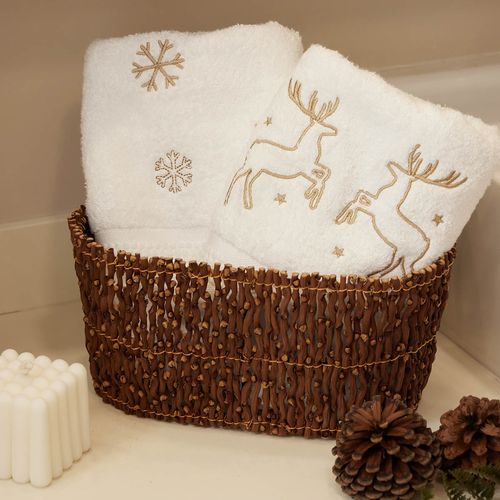 Set x2 Toallas de Manos bordadas