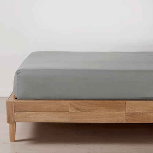 Sábana Ajustable Mix And Match 150 Hilos Polialgodón Gris