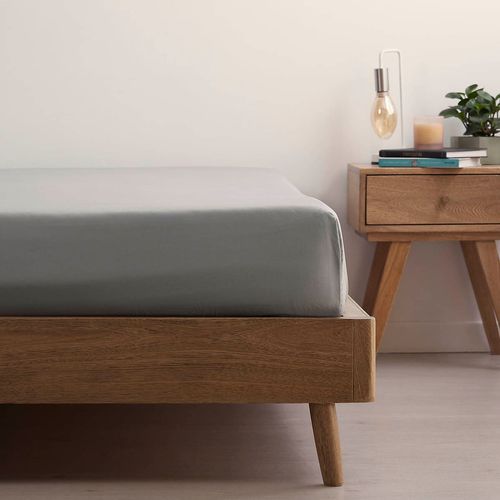 Sábana Ajustable Mix And Match 150 Hilos Polialgodón Gris