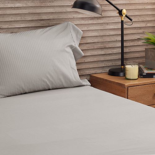 Sábana Ajustable Más Funda(s) Hotel Experience 300 Hilos 100% Algodón Sateen Stripe Arena