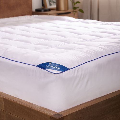 Topper Colchón Essencial Acolchado Blanco