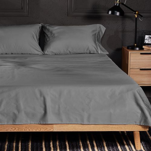 Juego de Sábanas 400 Hilos 100% Algodón Menfis Gris