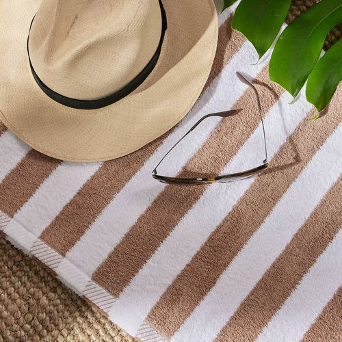 Toalla De Playa 100% Algodón 510 gr Rayas 90 x 180 cm