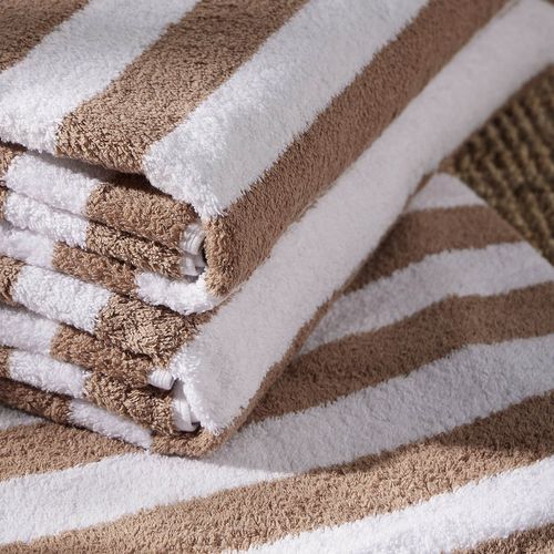 Toalla De Playa 100% Algodón 510 gr Rayas 90 x 180 cm