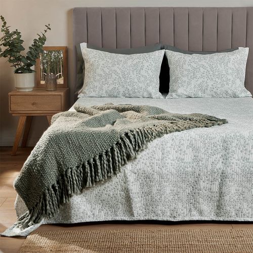 Sobrecama Jacquard Nature Menta