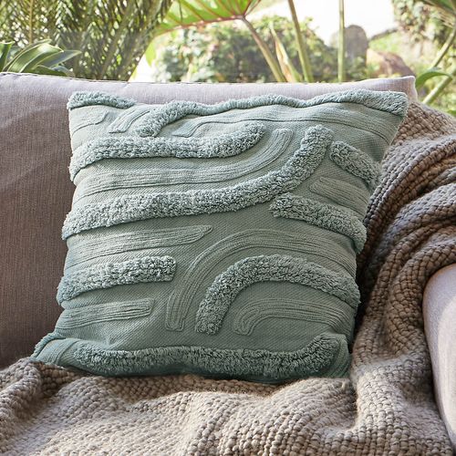 Cojín Tejido Cauce Menta 45 x 45 cm