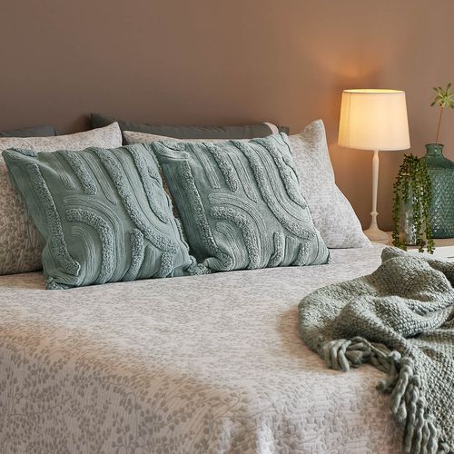 Cojín Tejido Cauce Menta 45 x 45 cm