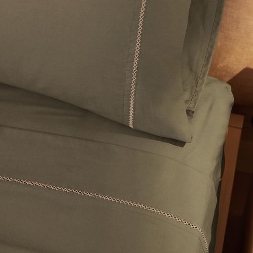 DH Signature by Tallo de Olivo Juego de Sábanas 100% Algodón