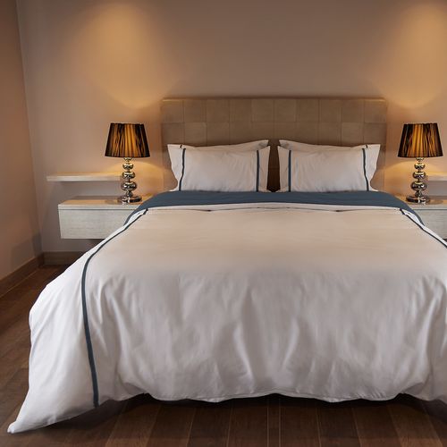 Cover Duvet Hotel Experience 300 Hilos 100% Algodón Cagliari Azul