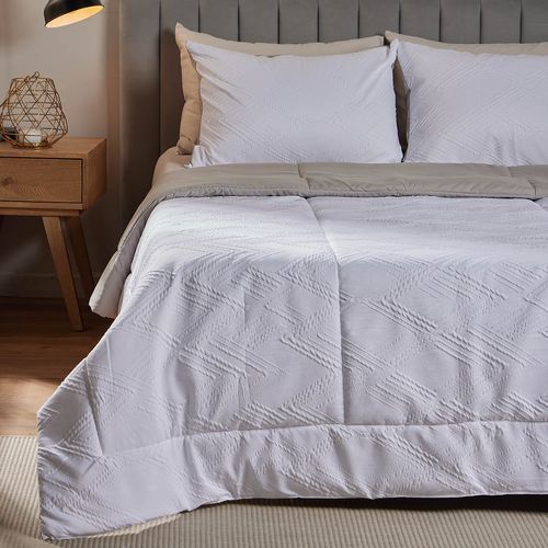 Edredón Microfibra Artticus Rombo Blanco