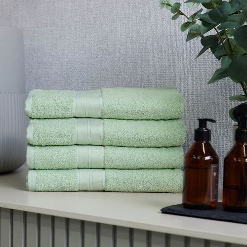 Set x4 Toallas de Cuerpo Nature 100% Algodón 400 gr