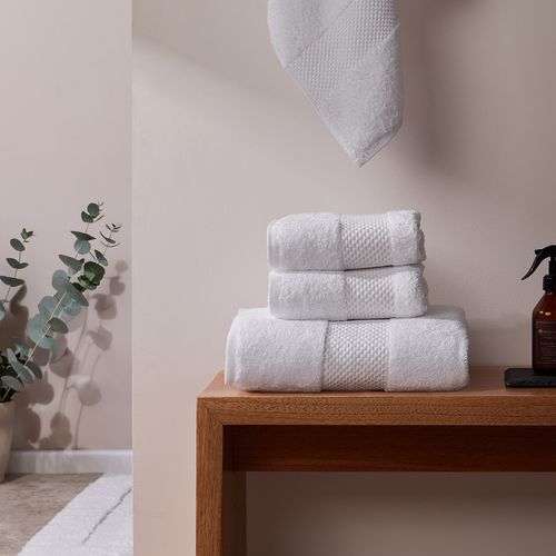 Toalla Hydra Blanca 100% Algodón 630 gr