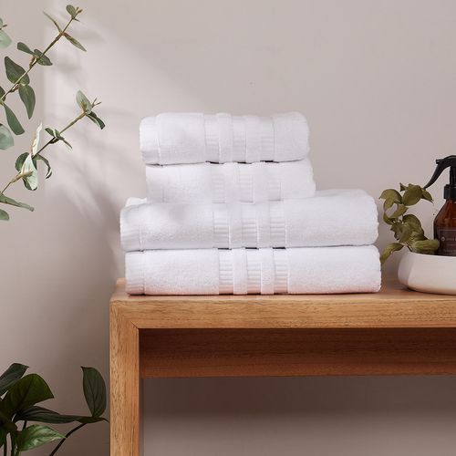 Toalla Malibú Blanca 100% Algodón 620 gr