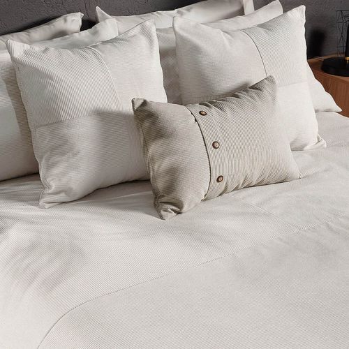 Cover Duvet Corduroy Microsuede Urban Beige