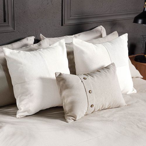 Cojín Corduroy Microsuede Urban Beige 50 x 50 cm