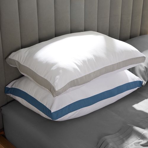 Set x 2 Almohadas Con Fuelle Soporte Medio/Firme 47 x 67 Cm