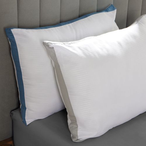 Set x 2 Almohadas Con Fuelle Soporte Medio/Firme 47 x 67 Cm