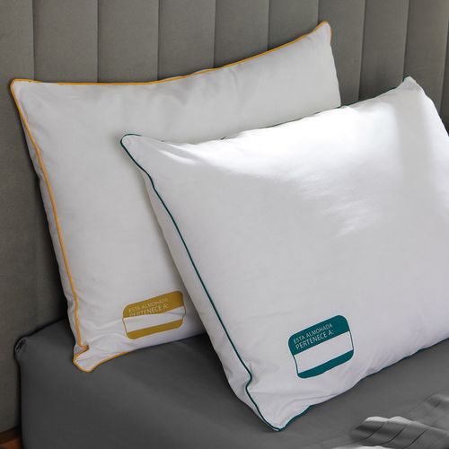 Set x 2 Almohadas (+) Plus Duplo Soporte Medio 50 x 70 Cm