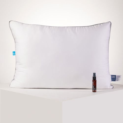 Almohada Rest-art Sleep Therapy 300 Hilos Algodón 47 X 87 Cm + Fragancia CBD