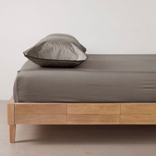 Sábana Ajustable Más Funda(s) Hotel Experience 400 Hilos 100% Algodón Moca