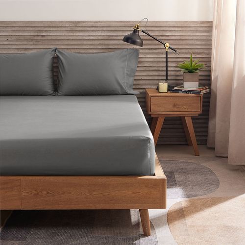 Sábana Ajustable Más Funda(s) Hotel Experience 400 Hilos 100% Algodón Gris