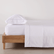 Juego de Sábanas Hotel Experience 300 Hilos 100% Algodón Sateen Stripe Blanco Doble