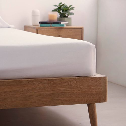Sábana Ajustable Mix And Match 150 Hilos Polialgodón Blanco