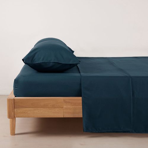 Juego de Sábanas Microfibra Azul Petróleo