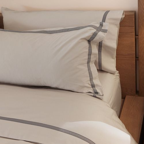 Cover Duvet - Funda Plumón Hotel Experience 400 Hilos 100% Algodón Sicilia Arena - Gris