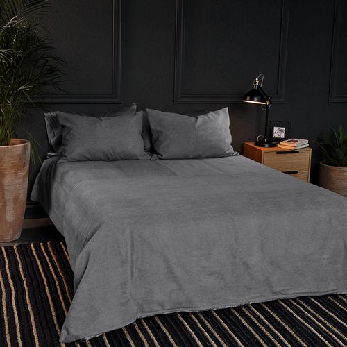 Cover Duvet - Funda Plumón Corduroy Microsuede Urban Gris