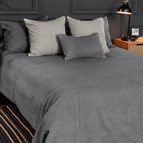 Cover Duvet - Funda Plumón Corduroy Microsuede Urban Gris