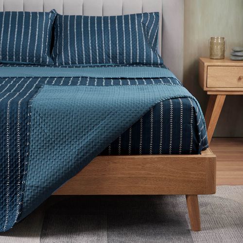 Quilt Doblefaz Microfibra Denim