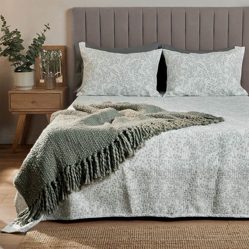 Sobrecama Jacquard Nature Menta