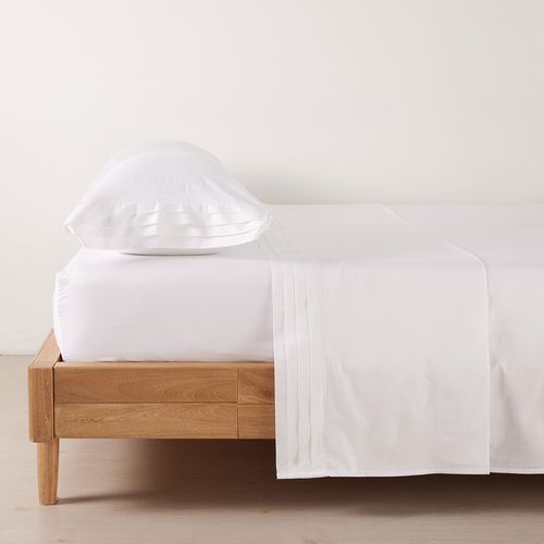 Juego de Sábanas Hotel Experience 300 Hilos con Algodón Egipcio Cairo Blanco Cremoso