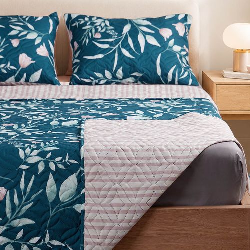 Quilt Doblefaz Microfibra Coralino