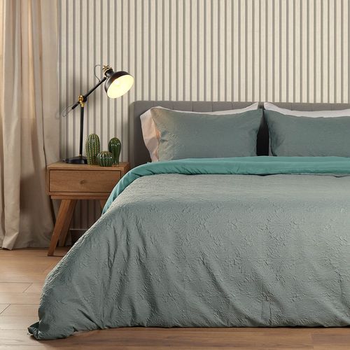 Cover Duvet - Funda Plumón Microfibra Artticus Flor Turquesa